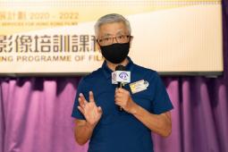 Mr Yang Kut Si, Honorary Audio Description Service Advisor gave a sharing