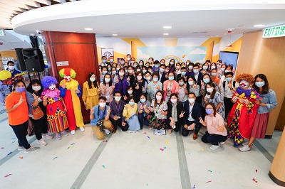 group photo at the Lobby